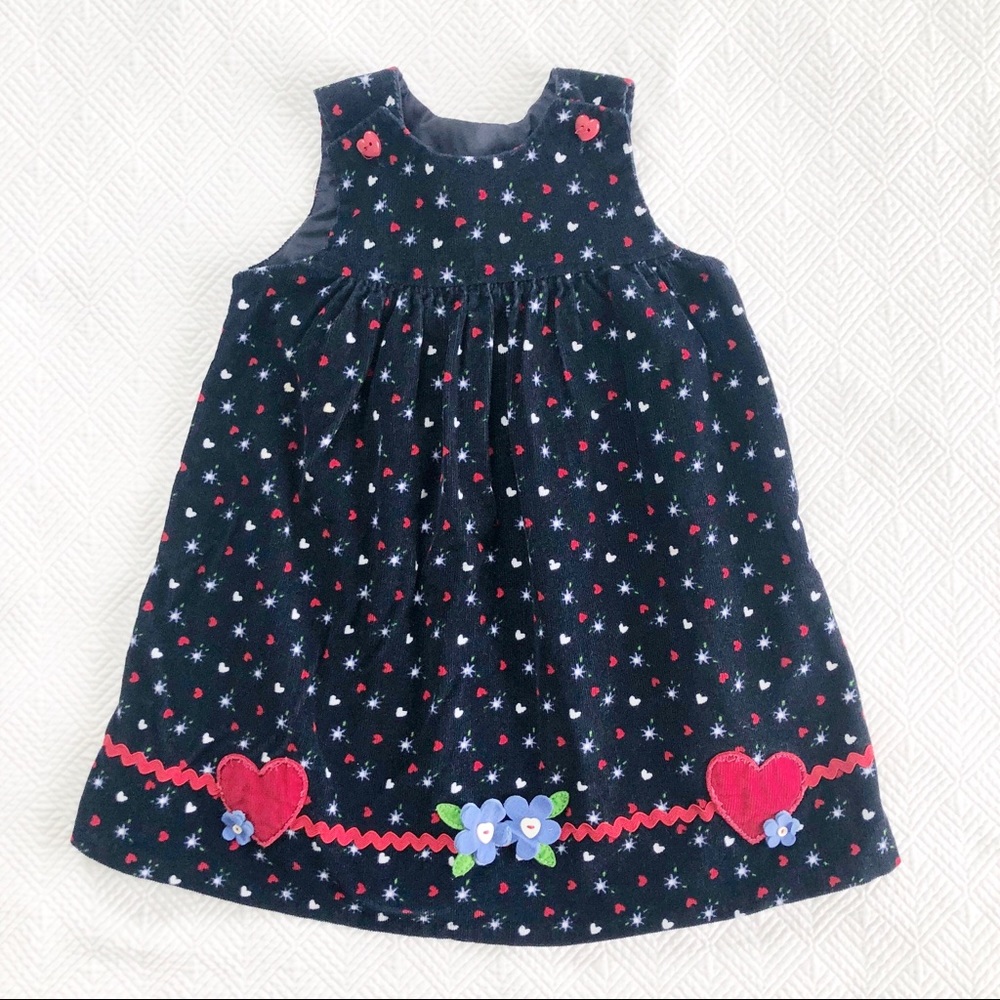 4/$15 Navy Corduroy Jumper Girls Size 4T
